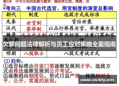 欠薪问题法律解析与员工应对策略全面指南